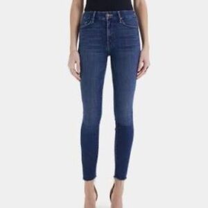 Never worn Mother High Waisted Looked ankle fray slim skinny jeans 29 $230